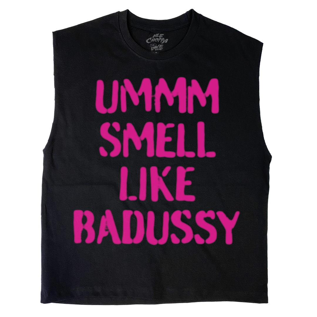 "Badussy" Sleeveless T-Shirt - BADUSSYBLK