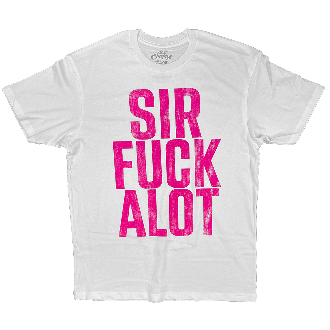 "Sirfuckalot" T-Shirt in White - IMG_2939