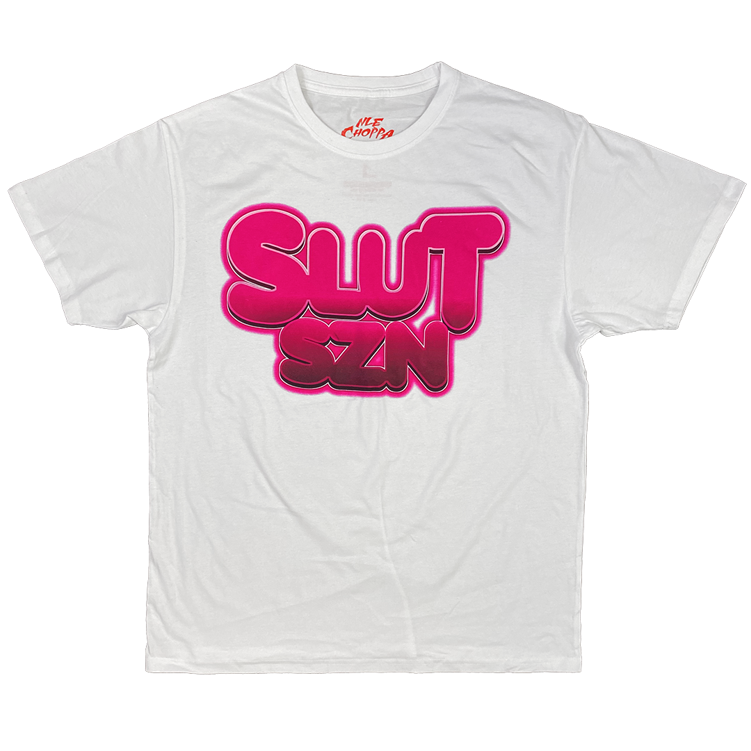 "Slut Szn" T-Shirt in White - IMG_2945