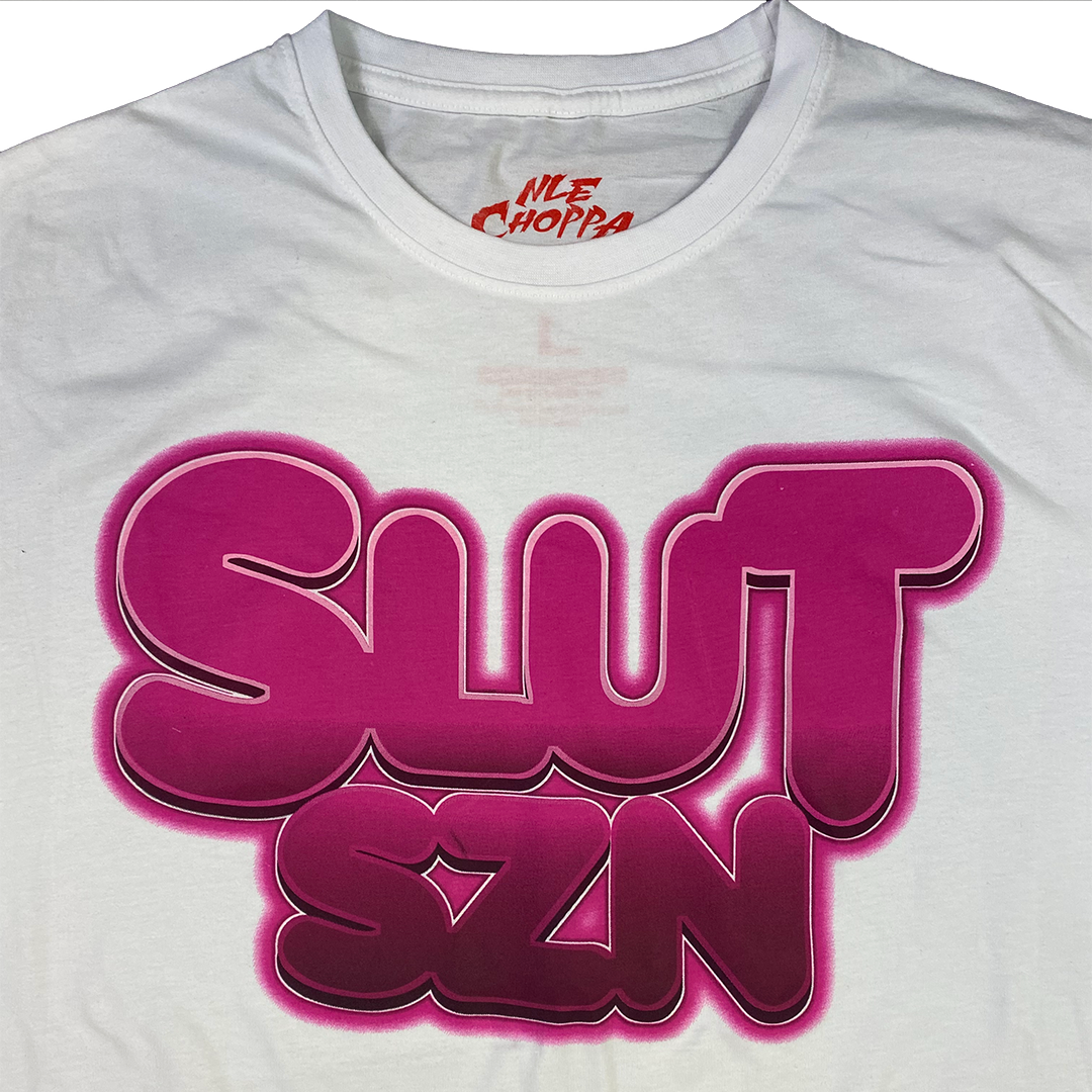 "Slut Szn" T-Shirt in White - IMG_2946