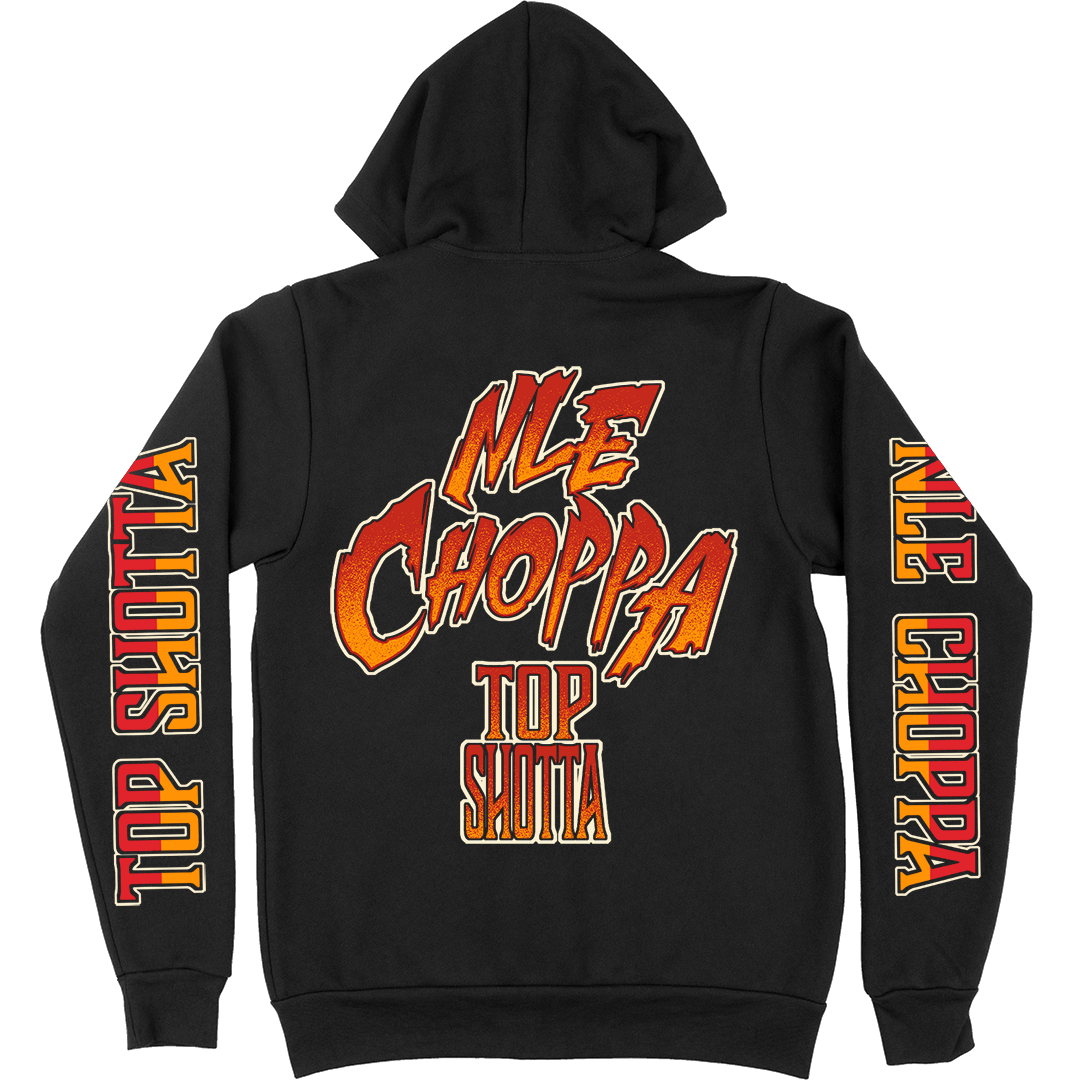 "Top Shotta" Pullover Hoodie - NLEHOODIEBLK2